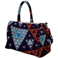 Fractal Triangle Geometric Abstract Pattern Duffel Travel Bag
