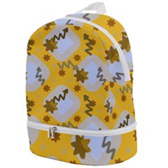 Art Pattern Design Background Zip Bottom Backpack