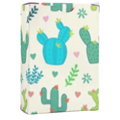 Cactus Succulents Floral Seamless Pattern Playing Cards Single Design (rectangle) With Custom Box