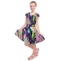 In Orbit Prismatic Kids  Short Sleeve Dress