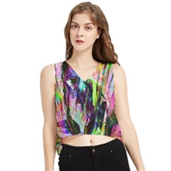 In Orbit Prismatic V-neck Cropped Tank Top