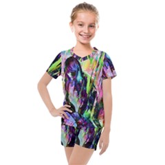 In Orbit Prismatic Kids  Mesh T-shirt And Shorts Set