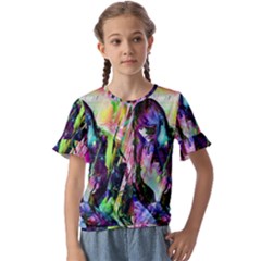 In Orbit Prismatic Kids  Cuff Sleeve Scrunch Bottom T-shirt