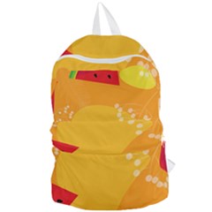 Watermelon Flower Foldable Lightweight Backpack