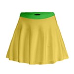 4 Farben Mini Flare Skirt
