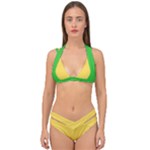 4 Farben Double Strap Halter Bikini Set