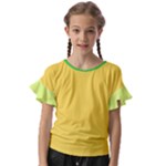 4 Farben Kids  Cut Out Flutter Sleeves