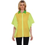 4 Farben Women s Batwing Button Up Shirt