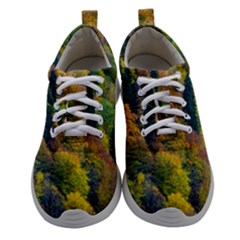 Forest Trees Leaves Fall Autumn Nature Sunshine Women Athletic Shoes