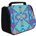 Checkerboard Square Abstract Full Print Travel Pouch (Big) View2