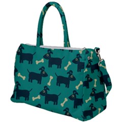 Happy Dogs Animals Pattern Duffel Travel Bag