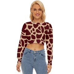 Animal Print Girraf Patterns Lightweight Long Sleeve Sweatshirt