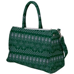Christmas Knit Digital Duffel Travel Bag