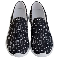 Chalk Music Notes Signs Seamless Pattern Men s Lightweight Slip Ons