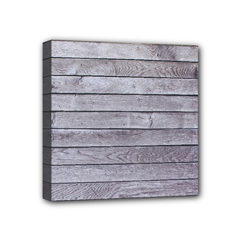 Wood Wooden Wall Wooden Boards Wall Boards Wall Mini Canvas 4  X 4  (stretched)