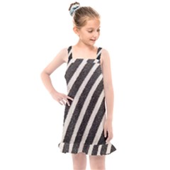 Zebra Zebra Pattern Zebra Fur Zebra Print Strip Kids  Overall Dress by Azkajaya