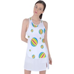 Balloon Ball District Colorful Racer Back Mesh Tank Top by Ket1n9