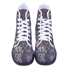 Grapevine Symphony Print Pattern Bk Kid s High-top Canvas Sneakers by dflcprintsclothing