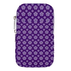 White Pentacle And Purple Pattern Waist Pouch (small) by cheekywitch