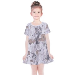 Cracked Marble Symphony Pattern Design Kids  Simple Cotton Dress by dflcprintsclothing