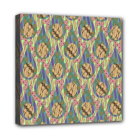 Tribal Background Boho Batik Mini Canvas 8  X 8  (stretched)