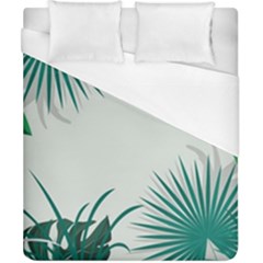 Illustrations Foliage Background Border Duvet Cover (california King Size)