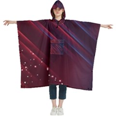 Illustrations Space Purple Women s Hooded Rain Ponchos by anzea