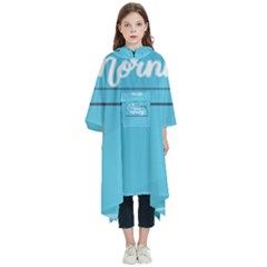 Background Good Morning Kids  Hooded Rain Ponchos by anzea