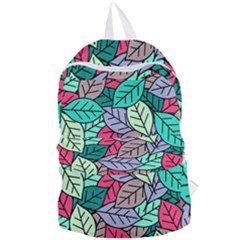 Pattern Leaves Background Nature Foldable Lightweight Backpack