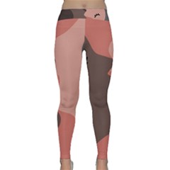 Illustrations Of Love And Kissing Women Classic Yoga Leggings