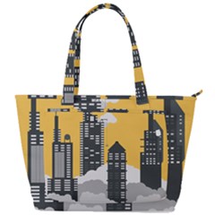 Minimal Skyscrapers Back Pocket Shoulder Bag 