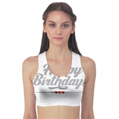 Birthday  Fitness Sports Bra by didisemporium