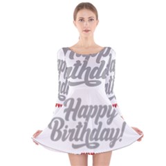 Birthday  Long Sleeve Velvet Skater Dress by didisemporium