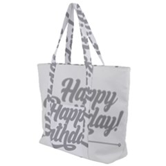 Birthday  Zip Up Canvas Bag by didisemporium