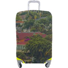 Samborondon District Aerial View Shot, Guayas, Ecuador Luggage Cover (large) by dflcprintsclothing