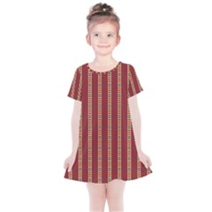 Template Background Red Strip Kids  Simple Cotton Dress by Loisa77