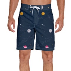 Space Nasa Galaxy Men s Beach Shorts by Perong