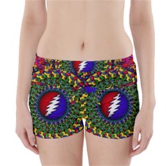 Grateful Dead Bear Pattern Boyleg Bikini Wrap Bottoms by Maspions