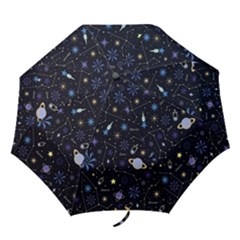 Starry Night  Space Constellations  Stars  Galaxy  Universe Graphic  Illustration Folding Umbrellas