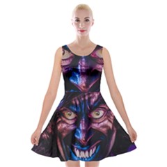 Shadow Madness (ai) Velvet Skater Dress by dflcprintsclothing