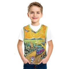 Grateful Dead Golden Road Kids  Basketball Tank Top