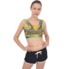 Grateful Dead Golden Road V-back Sports Bra