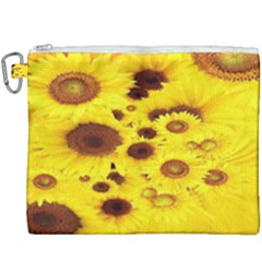 Beautiful Sunflowers Canvas Cosmetic Bag (xxxl)