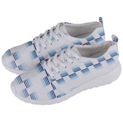 Geometric Pulse Print Design Men s Lightweight Sports Shoes by dflcprintsclothing