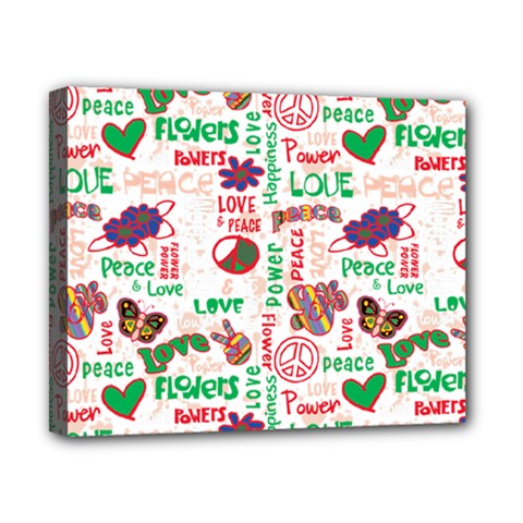 Power Love Pattern Texture Seamless Peace Canvas 10  X 8  (stretched) by Perong