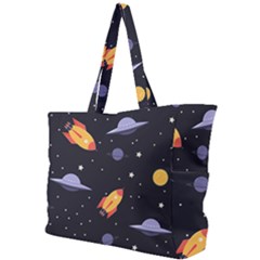 Cosmos Rocket Spaceship Ufo Simple Shoulder Bag by Salmanaz77