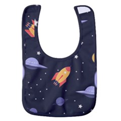 Cosmos Rocket Spaceship Ufo Baby Bib by Salmanaz77