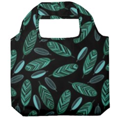 Leaves Pattern Abstract Blade Foldable Grocery Recycle Bag