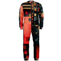 Tech Technology Pattern Onepiece Jumpsuit (men)