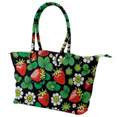 Strawberries Pattern Canvas Shoulder Bag